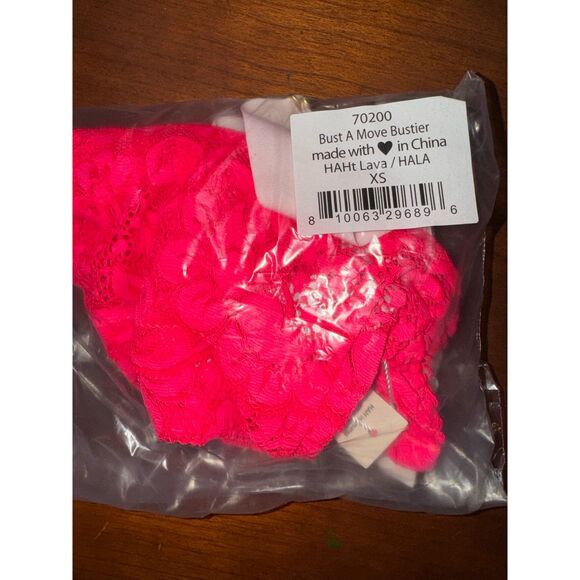 NWT Free People/HAH Bust a Move Bustier in Haht Lava Sz XS - Picture 4 of 4